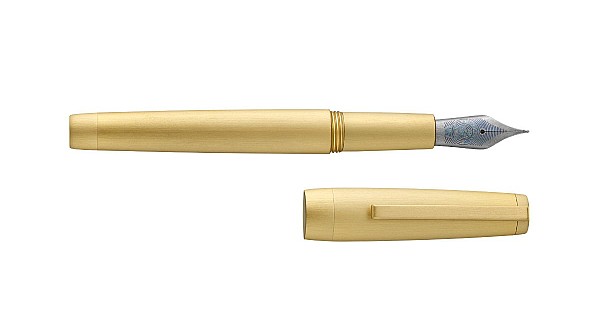 Jacques Herbin Clipper Brushed Gold GT Fountain pen - Vulpen